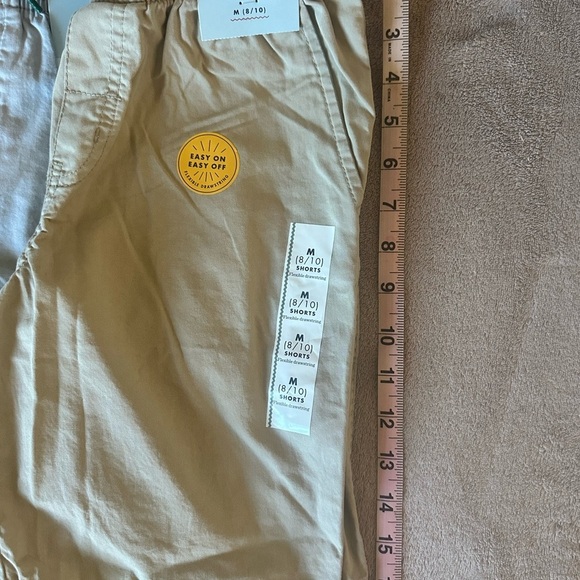 Cat & Jack Kids Shorts for Boys - Bundle of (3) Green, Gray, Khaki - Picture 2 of 3